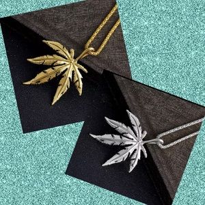 Gold and Silver “Leaf” Necklaces